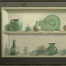 Roman glass in cupboard