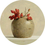 Ginger pot with rose hips