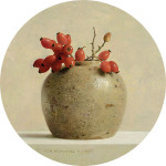 Ginger pot with rose hips