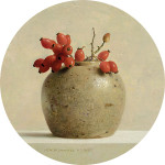 Ginger pot with rose hips