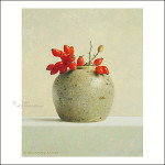 Ginger pot with rose hips